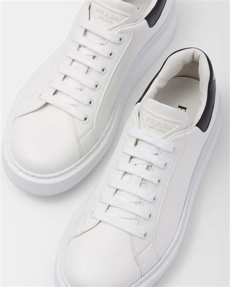 White Macro Leather Sneakers 